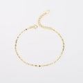 Chain Initial Sterling Silver 14k Gold Plated Bracelets Girls Wholesale Minimalist Bracelet