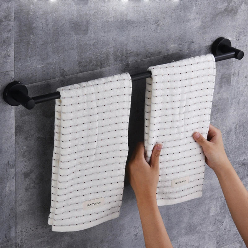 Modern 304 Stainless Steel Hotel Bathroom Accessory Set Brushed Metal Bath Hardware Accessory Set