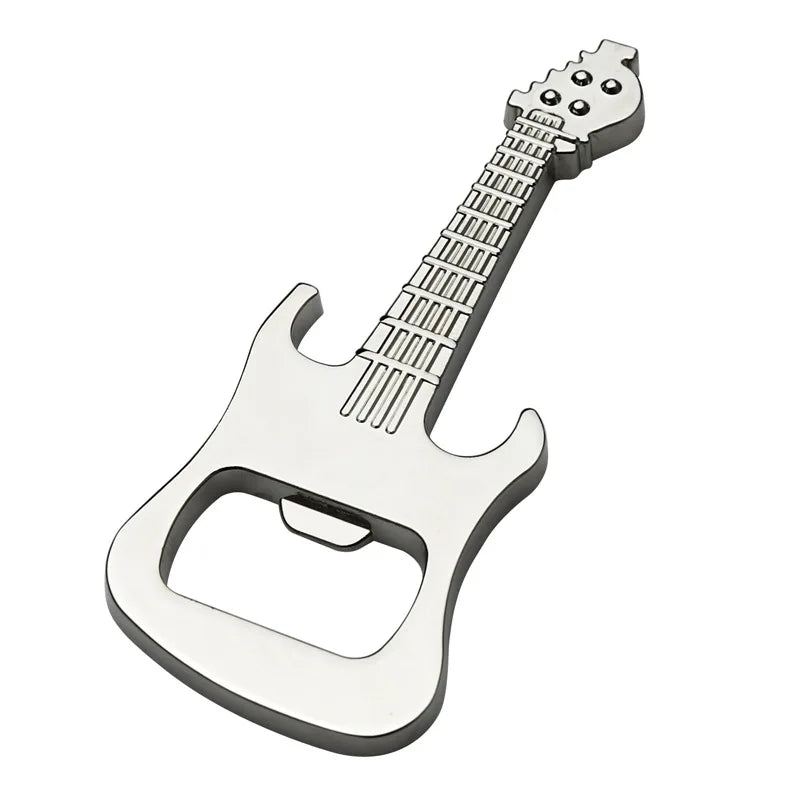 Creative Beer Bottle Opener Keychain Company Event Small Prize Guitar Bottle Opener Refrigerator Sticker Custom Small Gift