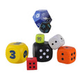 Custom Decompression Pu Large Foam Exercise Dice Custom Logo Dice