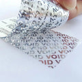 Cheap VOID Tamper-Proof Label Silver Holographic Laser Prime Security Label Roll