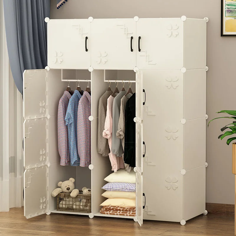 Best-Selling DIY Plastic Foldable Wardrobe with 3D Doors Modern Design Cheap Folding Cupboard for Workshop and Living Room