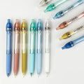 YF Customized Kawaii Stationery Hot Selling Crystal Rainbow Gel Ink Fountain Pen 0.5mm Writing Width Made of Durable Plastic