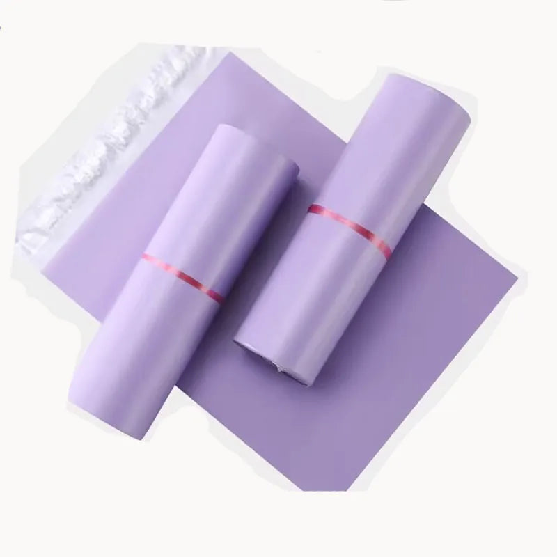 Purple New Material Frosted Express Bag Yellow Powder Black Purple Matte Clothing Packaging Bag Logistics Packaging Bag