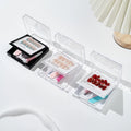 Press on Nail Packaging Box Artificial Nail Display Storage Acrylic Packaging Boxes for Nail Salon 3.47*3.47*1.03inch