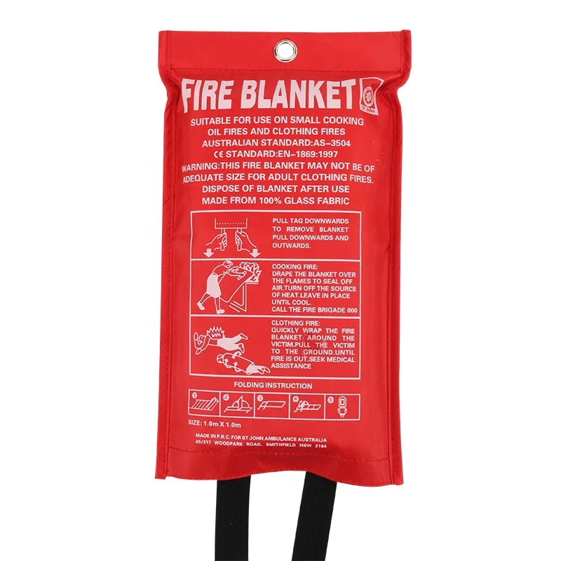 Fire Blanket 1.0M*1.0M 39.37*39.37inch 15 oz Fire Blanket Reusable Fiberglass