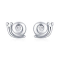 Simple Cute 925 Sterling Silver Animal Collection Lovely Snails Stud Earrings for Women Girls