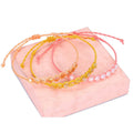 Bracciale in Corda Rainbow Colorful Handmade Wax String Bracelet Adjustable Bohemia Style Braided Crystal Bracelet for Ladies