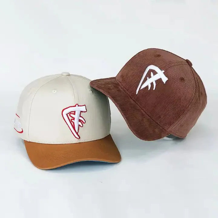 Two Color Fruit Image 6 Panel 100% Cotton Unisex Fitted Baseball Cap-Sports & Casual