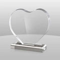 Custom Wholesale Clear PMMA Award Block with Base Medals Luxury Transparent Thick Plexiglass Acrylic Plastic Trophy