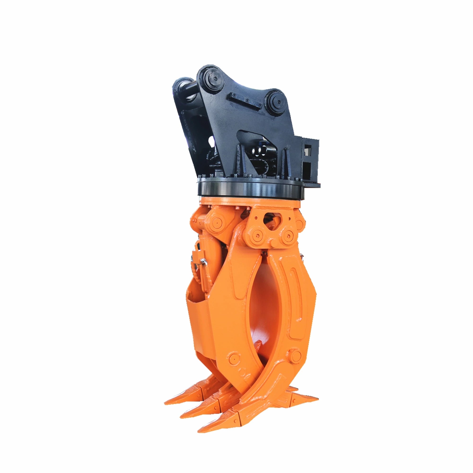 Excavator Hydraulic Rotatable Grapple Multi Use for Logs Wood Rock Stone Steel Handling Rotating Grapple Claw Attachment