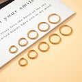 Classic Minimalist Stainless Steel Wholesale Non Tarnish Jewelry 18k Gold Plated Hypoallergenic Waterproof Huggie Hoop Earrings