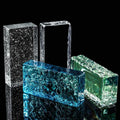 Wholesale Decorative Smooth Edge Hot Melt Fire-Resistant Waterproof Glass Bricks for Bathroom Outdoor Kitchen Living Room Hall