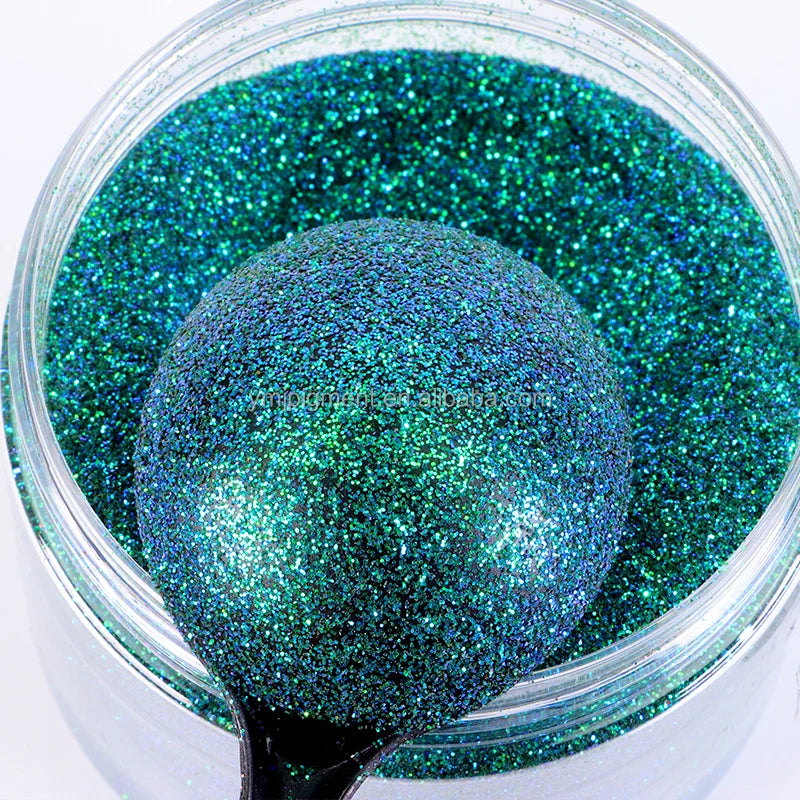 Test Qualified Bulk PET Cosmetic Grade Holographic Glitter Powder Iridescent Makeup Fine Glitter for Eyes Body