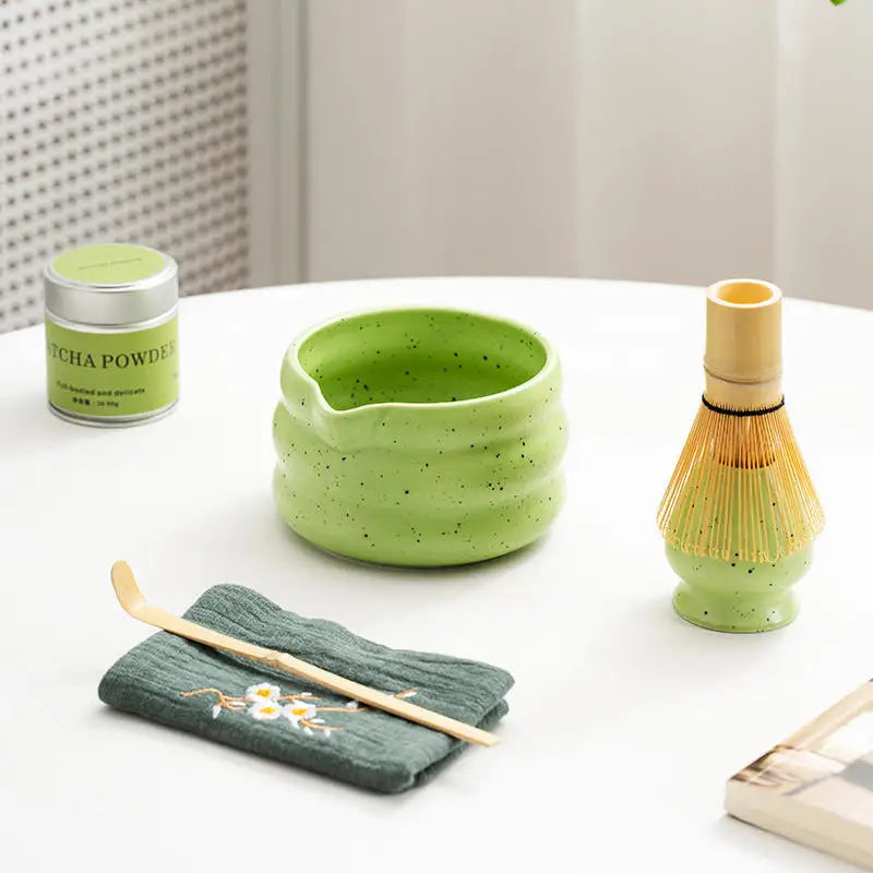 Custom Logo Best Sellers Sustainable Eco Matcha Kit Custom Logo Matcha Power Jar Making Kit Wholesale Matcha Set Gift Set Box