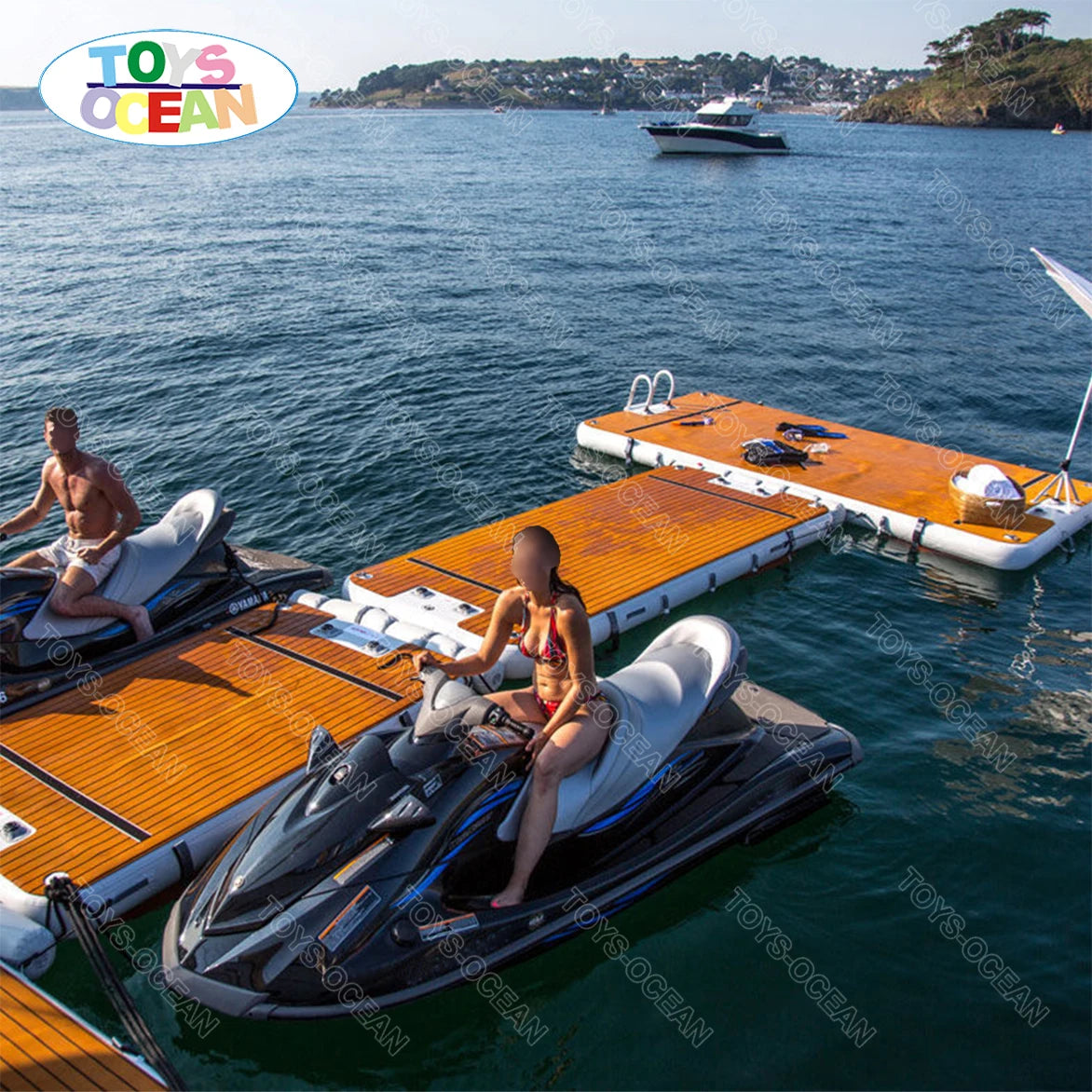 New Design Inflatable Water Platform  Inflatable Dock Water Amusement Equipment Inflatable Jet Ski Dock