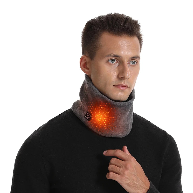 Heated Scarf Battery Heating Scarf  Unisex Design Warming Neck Scarf with  Heating Element Winter