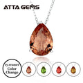 ATTA GEMS 5.5 Carats Diaspore Sultanite Pendant for Women 925 Sterling Silver Zultanite Pendant Jewelry Gifts Engagement