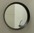 80X80CM Sleek Design Modern Simple Circle Wall Mirrors Black Frame Round Wall Mirror for Living Room