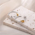 18k Gold Plating Stainless Steel Earring Silver Hoop Earrings for Women Jewelry