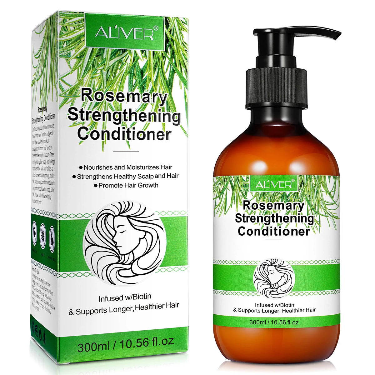 ALIVER Private Label Wholesale Moisturizing Nourishing Deep Hair Conditioner Treatmenthair Growth Rosemary Hair Conditioner