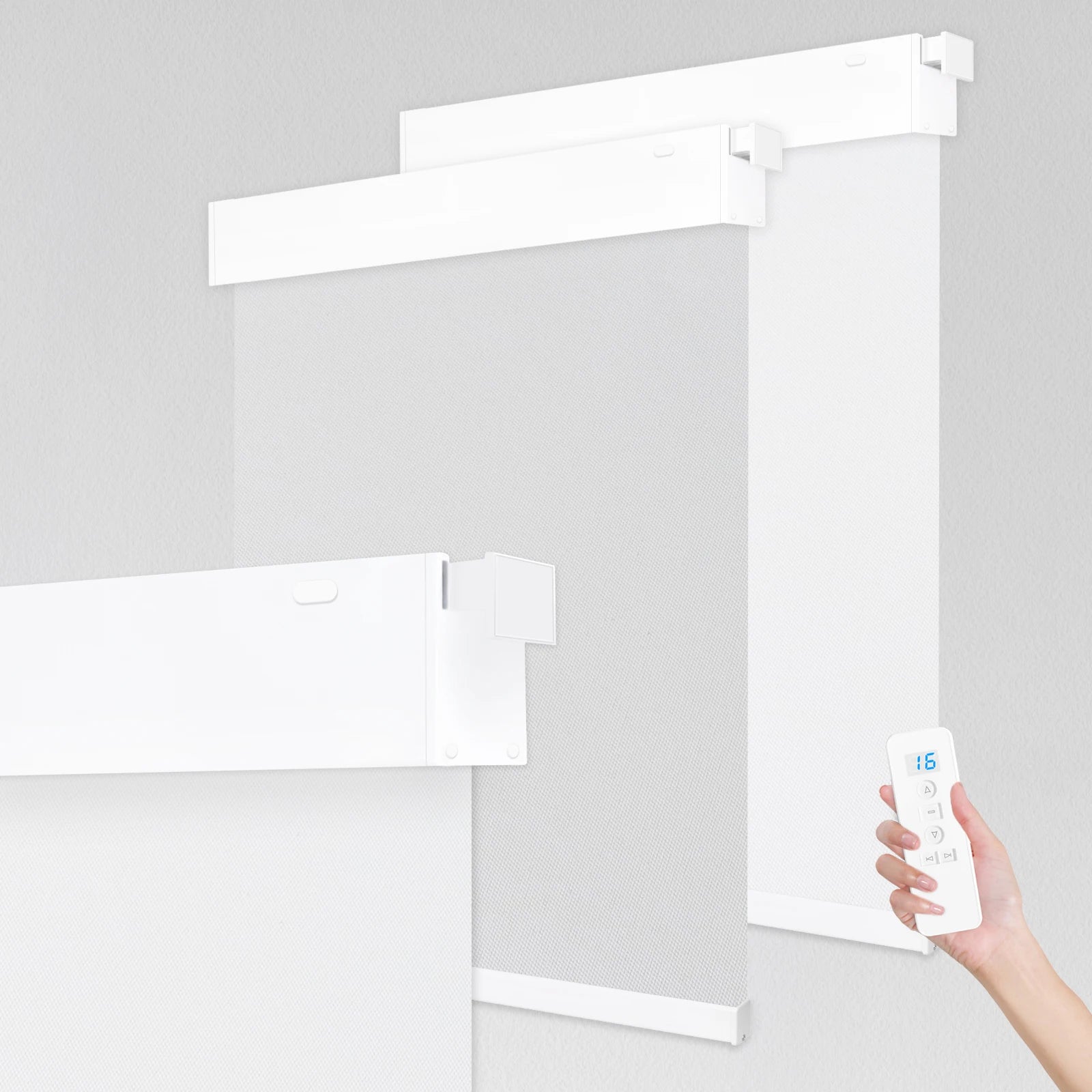 No Drill Zigbee Alexa Matter Electric Automatic Smart Home Office Hotel Decor Blackout Motorized Roller Shades Blinds for Window