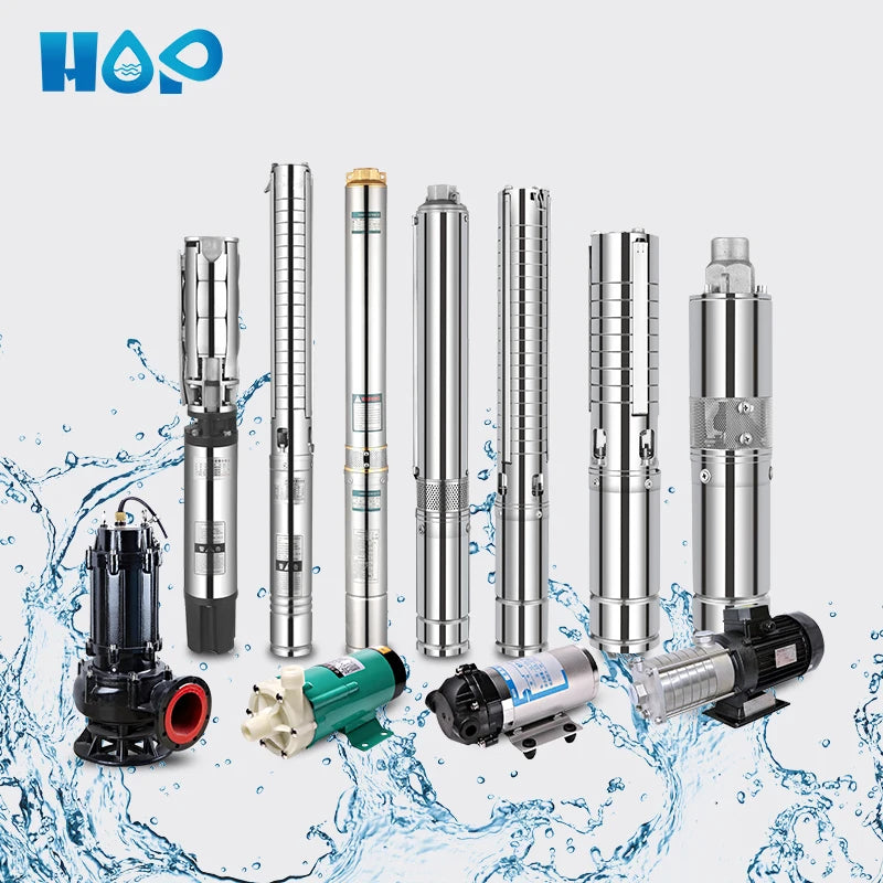 220V 2HP High-Pressure Submersible Pump for Multistage Structure for Treatment Irrigation Agriculture