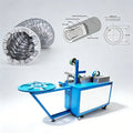 Steel Clip Reinforced PVC Film Lamination HVAC Air Duct Making Machine for Chimney Tube