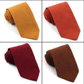 Custom Solid Color Cotton and Linen Slim Tie 7 cm Men Wedding Social Party Skinny Necktie Ties Gift