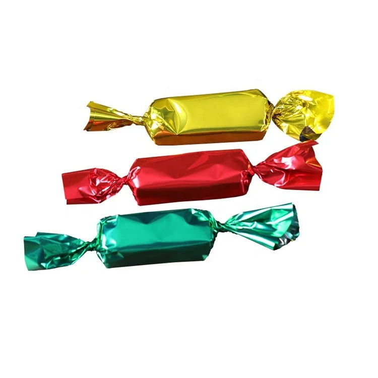 Moisture Proof Metallized PET Twist Film for Food Plastic Foil Candy Wrappers Paper