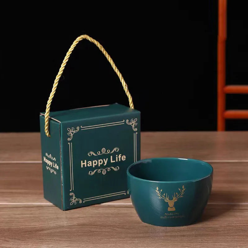 Hot Sale Cheap Customization Cheap Business Wedding Gift Single Gift Box Ceramic Bowl Set