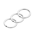 Factory Price Nickle Plated Iron Sliver/Bronze Color Metal Keychain Diy Keychain Accessories Flat Ring for Metal Keychain