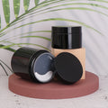 120ml 250ml Black Cosmetic Face Cream PP Jars for Sales
