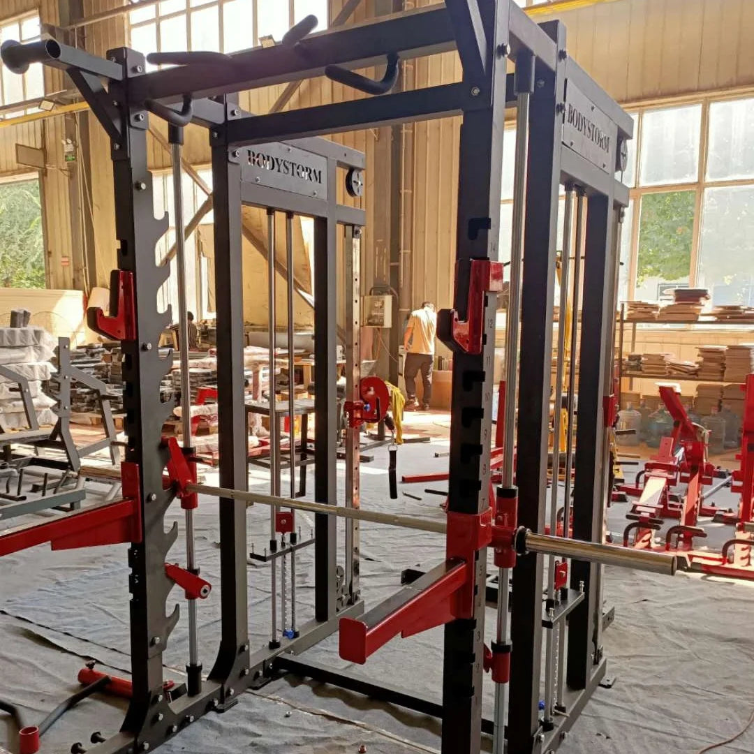 Commercial Gym Equipment Best Commercial Cable Crossover Workout Power Squat Rack Multi Smith Machine for Gym