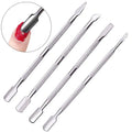 4pcs/set Double-ended Stainless Steel Cuticle Pusher Dead Skin Push Remover for Pedicure Manicure Nail Art Cleaner Care Tool