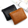 Chinese Factory Directly Sell Custom Excellent Quality Men PU  Leather Purse Short Purse Men's Wallet