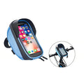 Bike Phone Front Frame Bag Cycling Mount Holder Waterproof Handlebar Storage Bag with Touch Screen Phone Mount Holder Pouch Bag