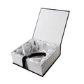 Custom logo Flip Cover White Cardboard Gift Virgin Human Hair Subscription Box Packaging Black Bundle Wig Packaging