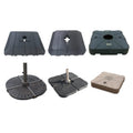 Circular Sector Modern Stainless Steel HDPE 150kg Huge Outdoor Furniture Parasol Base for Hotel & Park Use