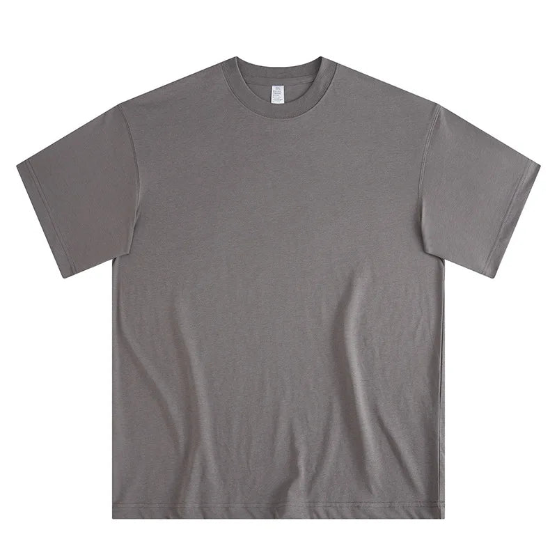 Wholesale Men Plain t Shirts Manufacturers logo 100% Cotton Solid t Shirt Puff Printing Oversized Tshirt Dtg Custom t Shirt