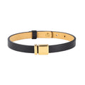 Men Simple Designer Handmade Leather Bracelet Ornament Jewelry Women Elegant Stainless Steel Buckle Bangle Bracelet for Couples