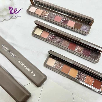 Hot Sale Unique Waterproof and Lasting Eyeshadow Palette for Black Women Jelly Pigmented Glitter Smoky Eyeshadow