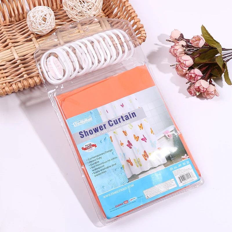 Manufacturer Wholesale  Waterproof Plain Color PEVA Shower Curtain