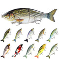17.8cm 82G Multi Jointed Slide Bait Lifelike Wobblers Fishing Lures Sea Sinking Two Sections  Big Game Glider Swimbait for Fresh