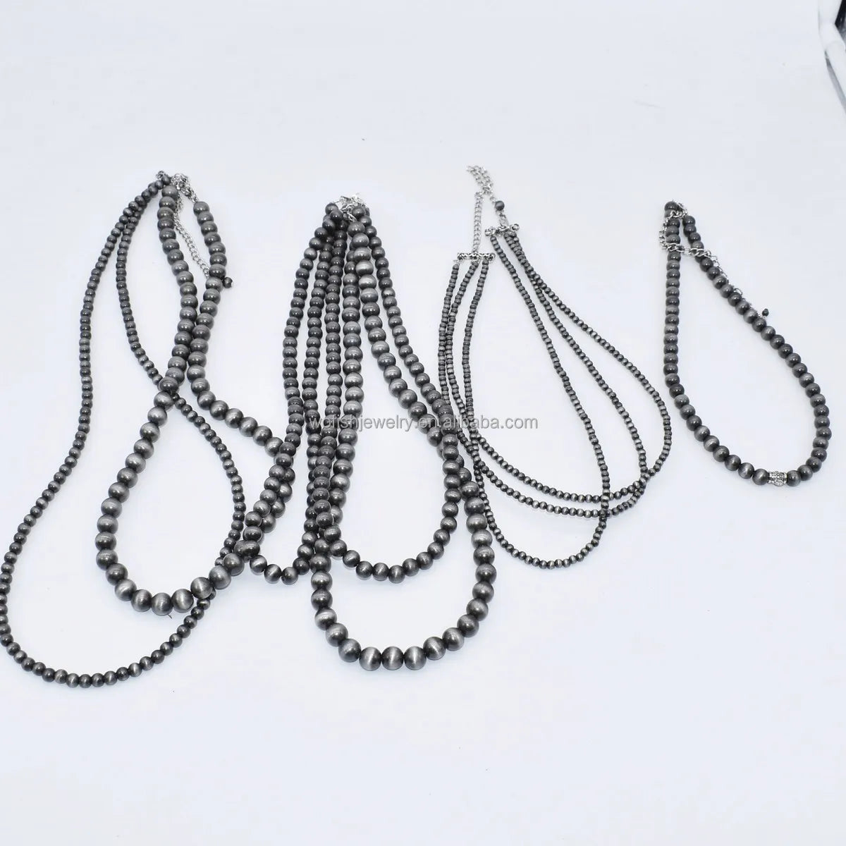 Wholesale Handmade Navajo Style Pearl Beads Necklace Boho Beaded Jewelry for Bulk Supply