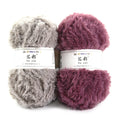High Quality 100% Polyester Faux Fur Fancy Yarn Mink Like Crochet Yarn for Sweater 2rolls Per Bag