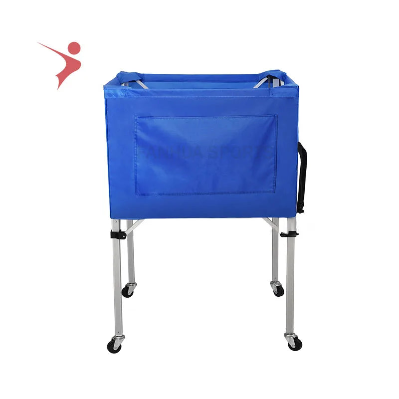 Good Aluminum Alloy  Foldable Volleyball Ball Cart  for Basketball/ Football/tennis  Ball Cart Portable Storage Cartcan Be OEM
