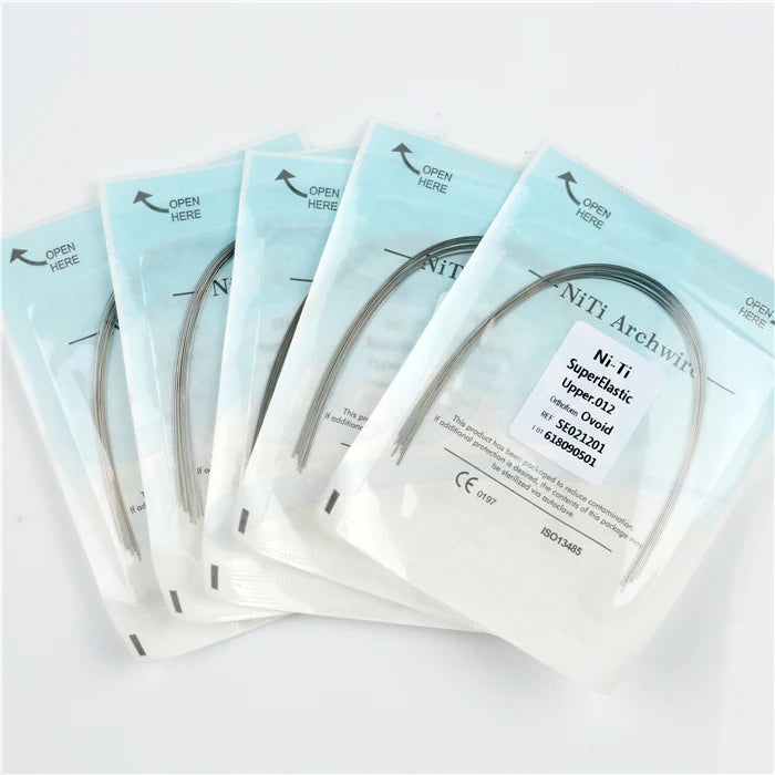 Manufacture Guber Steel Orthodontics Arch Wires Ovoid Natural Super Elastic Niti Orthodontic Arch Wire