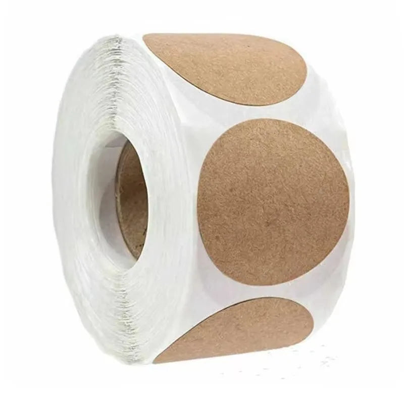 Professional Custom Eco-Friendly Waterproof UV Printed Kraft Paper Label Sticker Self-Adhesive Kiss Cut Roll Packaging Clothing