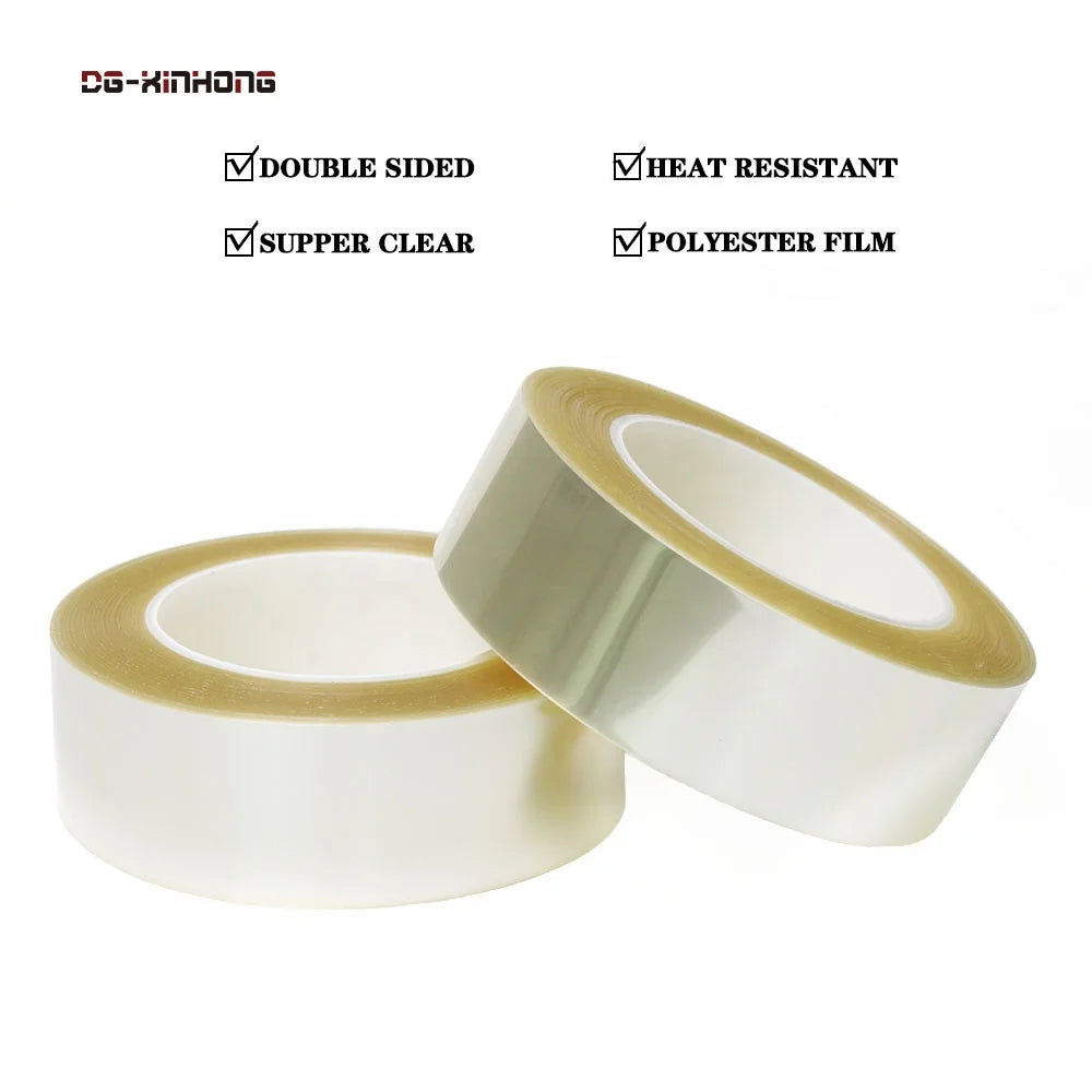 2- High Temperature Heat Resistant Ultra Clear Polyester PET Film Base Touch Screen High Bonging Adhesive Double Sided OCA Tape